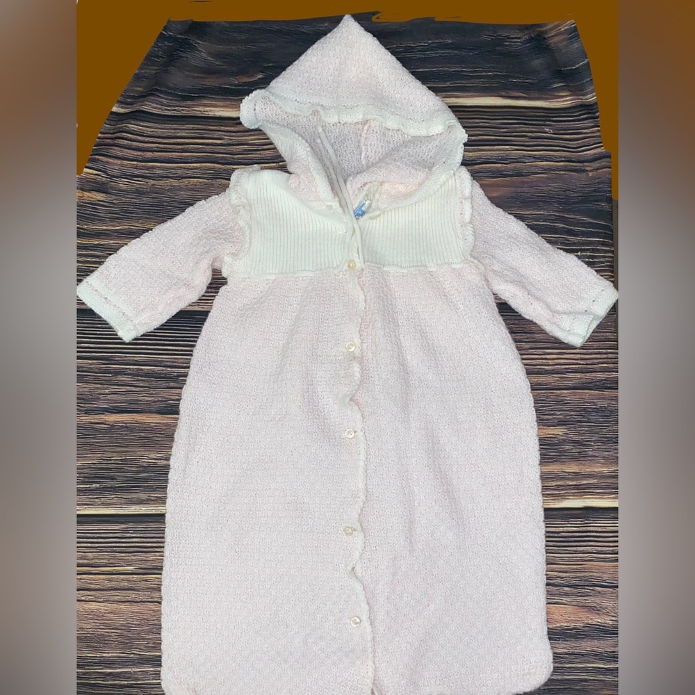 Vintage Tiny Togs Mervyn’s Baby Sac Girl Sz 0-6M